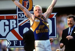 Karl playing for the West Coast Eagles.