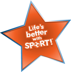 Life's better with SPORT! star badge
