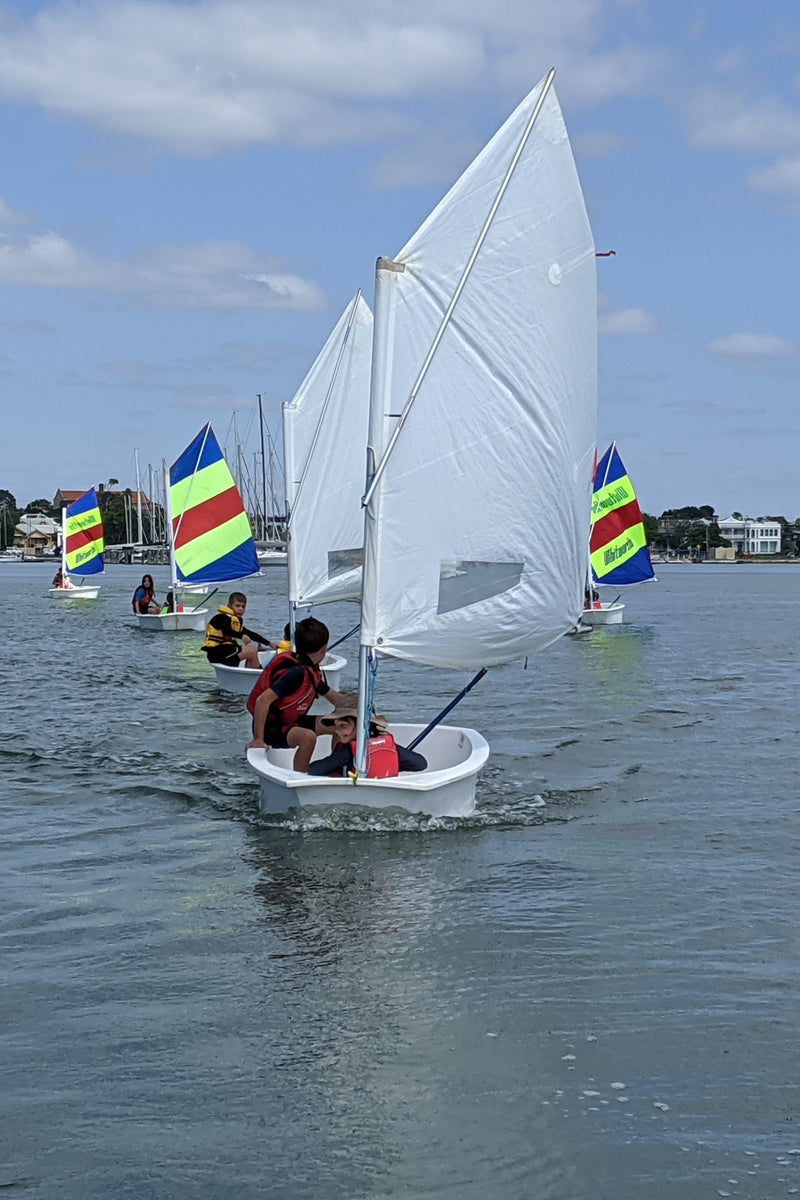 Children learning to sail at an ASC saling program